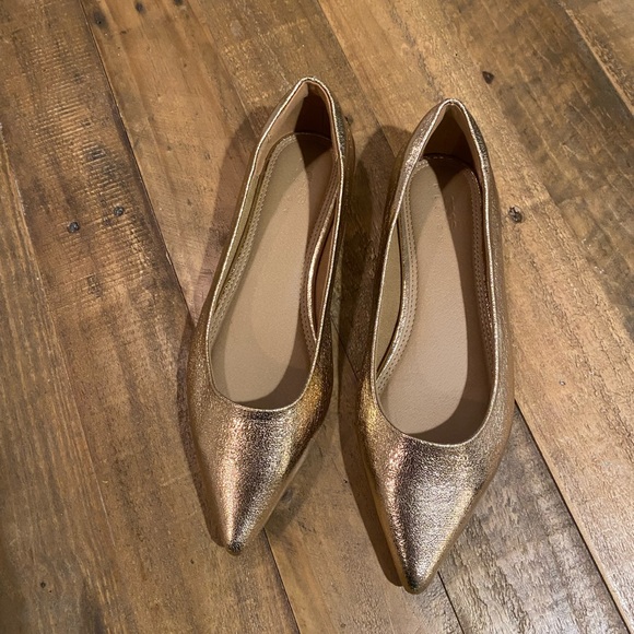 Gold ASOS Flat - Picture 2 of 4